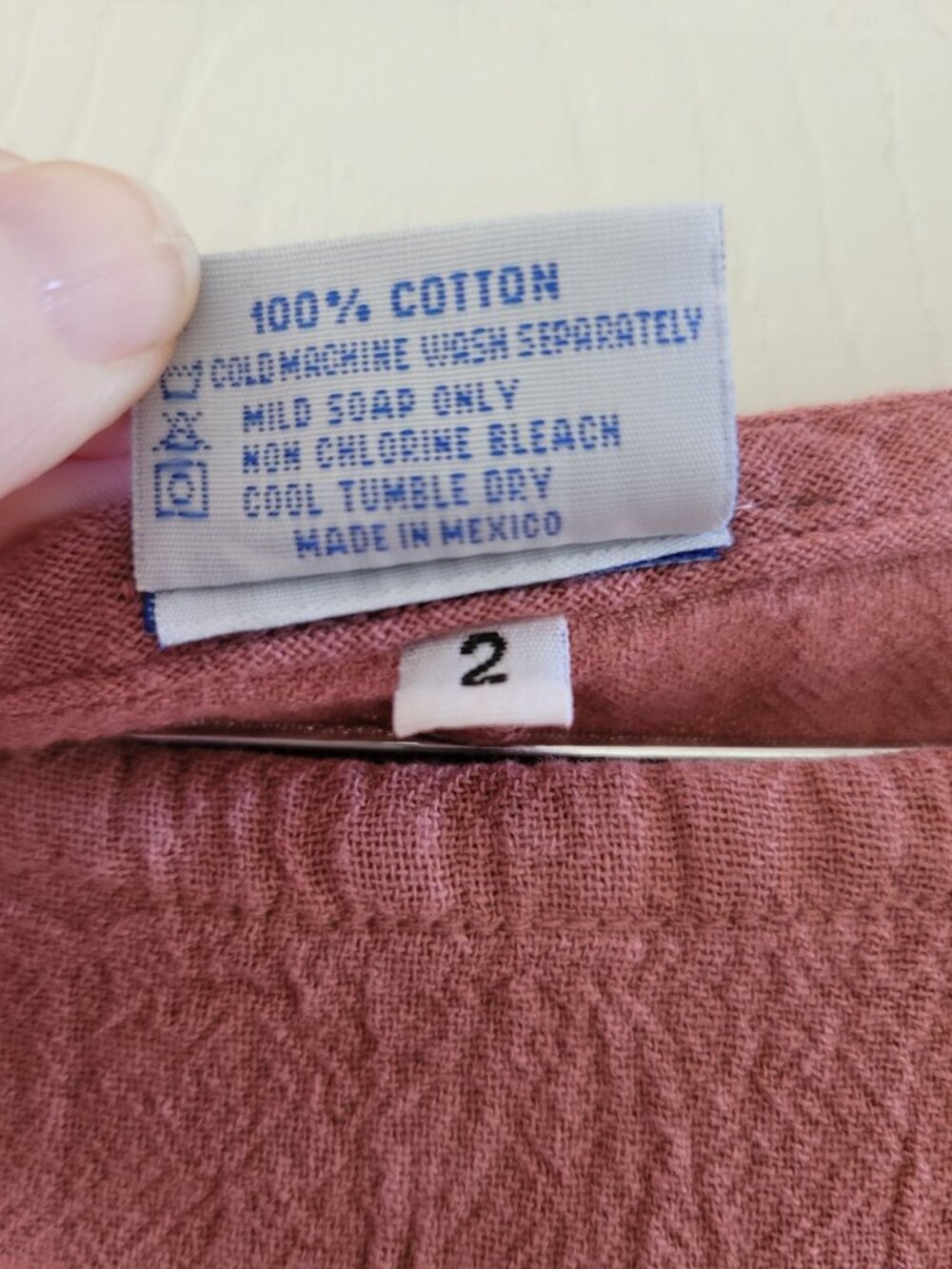 Oh My Gauze Sylvia Tank Dress Lagenlook size XL Dusty Rose Sleeveless beachy - Picture 4 of 7